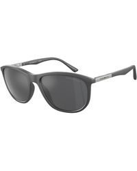 Emporio Armani - Ea4201 51266G Sunglasses Injected Pillow Mirrored - Lyst