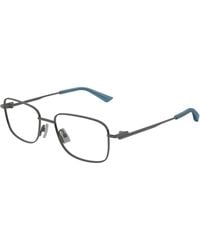 Bottega Veneta - Bv1333O 009 Optical Frames Metal Transparent Squared - Lyst