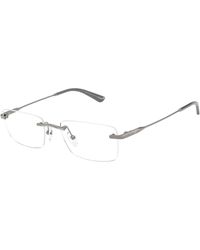 Emporio Armani - Ea1195Td 3010 Optical Frames Titanium Transparent Squared Normal - Lyst