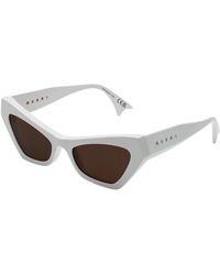 Marni - 4Kw Zelaryth Sunglasses Acetate Geometric - Lyst