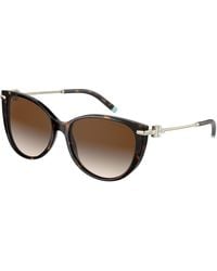 Tiffany & Co. - Tf4178 80153B Sunglasses Acetate Cat Eye Normal Shaded - Lyst