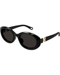 Chloé - Ch0323Sk 001 Sunglasses Acetate Round - Lyst