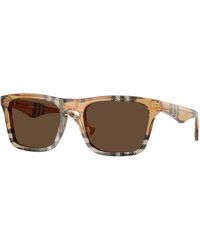 Burberry - Be4434 414673 Sunglasses Acetate Squared Normal - Lyst