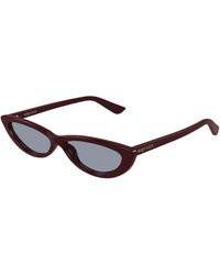 McQueen - Am0535S 004 Sunglasses Acetate Light Round - Lyst