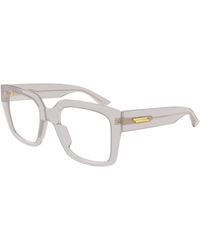 Bottega Veneta - Bv1409O Transparent Thick Rim Frames - Lyst