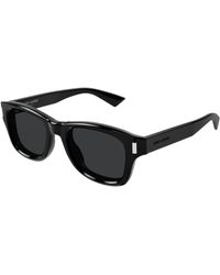 Saint Laurent - Sl 801 001 Sunglasses Acetate Round - Lyst