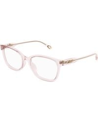Chloé - Ch0276Oa 003 Optical Frames Acetate Transparent Squared - Lyst