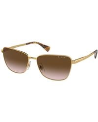 Ralph Lauren - Ra4143 900413 Sunglasses Metal Butterfly Normal Shaded - Lyst
