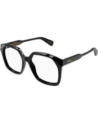 Chloé - Ch0263O 008 Optical Frames Acetate Transparent Squared - Lyst