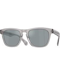 Oliver Peoples - Ov5555Su R-3 11326G Sunglasses Acetate Pillow Polarized - Lyst