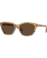 Burberry - Be4486 416373 Sunglasses Acetate Squared Normal - Lyst
