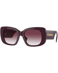 Burberry - Be4410 39798H Sunglasses Acetate Squared Normal Shaded - Lyst