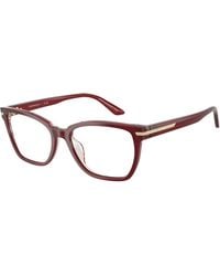 Emporio Armani - Ea3282Bu 6377 Optical Frames Acetate Transparent Cat Eye Normal - Lyst