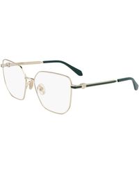 Ferragamo - Sf2234 710 Optical Frames Metal Squared Normal - Lyst