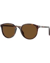 Persol - Po3210S 24/57 Sunglasses Acetate Round Polarized - Lyst