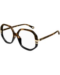 Chloé - Ch0107O 011 Optical Frames Acetate Transparent Geometric - Lyst