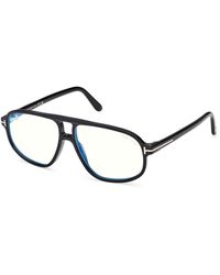 Tom Ford - Ft6082-B 052 Optical Frames Acetate Squared Normal - Lyst