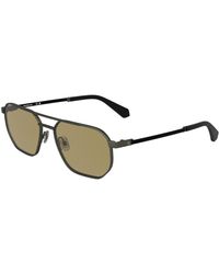 Calvin Klein - Ckj25202S 014 Sunglasses Metal Squared Normal - Lyst