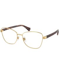 Ralph Lauren - Ra6064 9490 Optical Frames Metal Transparent Geometric Normal - Lyst