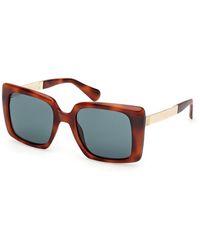 MAX&Co. - Mo0134 53N Sunglasses Injected Squared Normal - Lyst