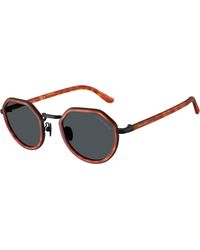 Giorgio Armani - Ar6181 6404R5 Sunglasses Metal Round Normal - Lyst