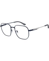 Emporio Armani - Ea1154D 3001 Optical Frames Metal Round Normal - Lyst
