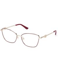 Guess - Gu50316 001 Optical Frames Metal Cat Eye Normal - Lyst