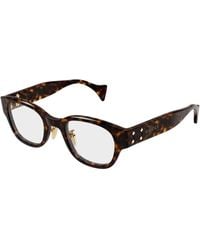 Gucci - Gg2001Oj 002 Optical Frames Acetate Transparent Round - Lyst