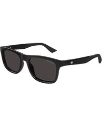 Montblanc - Mb0432S 001 Sunglasses Injected Squared - Lyst