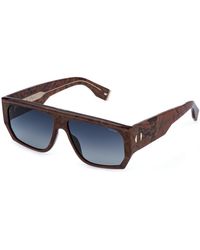 Police - Splr81 G.O.A.T. 5 0Xap Sunglasses Acetate Smoke Squared Anti-Glare Nuanced - Lyst