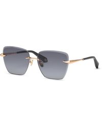 Roberto Cavalli - Src151M 300 Sunglasses Metal Smoke Squared Normal Nuanced - Lyst