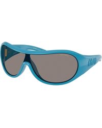 Miu Miu - Mu B14Su 26N80Q Sunglasses Injected Geometric Normal - Lyst