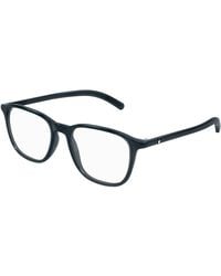 Montblanc - Mb0386O 001 Optical Frames Acetate Transparent Squared - Lyst