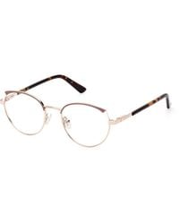 Guess - Gu8273 033 Optical Frames Aluminum Round Normal - Lyst