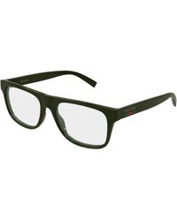 Gucci - Gg1117On 001 Optical Frames Injected Transparent Squared - Lyst