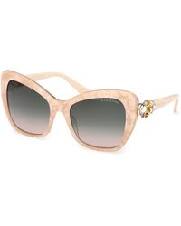 Guess - Gm00032 59B Sunglasses Acetate Smoke Butterfly Normal - Lyst
