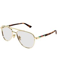 Gucci - Gg1962S 005 Sunglasses Metal Transparent Pilot - Lyst