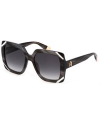 Furla - Sfu685V 01Ex Sunglasses Acetate Squared Normal Shaded - Lyst