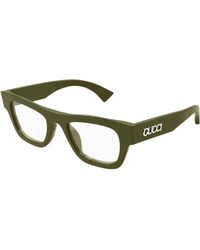 Gucci - Gg1840O 008 Optical Frames Acetate Transparent Squared - Lyst