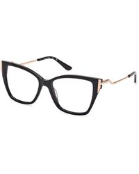 Guess - Gm0399 001 Optical Frames Acetate Squared Normal - Lyst