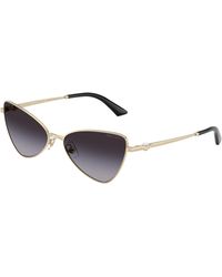 Jimmy Choo - Jc4015Hb 30068G Sunglasses Metal Cat Eye Normal Shaded - Lyst