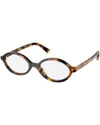 Miu Miu - Mu 01Xv Vau1O1 Optical Frames Acetate Round Normal - Lyst