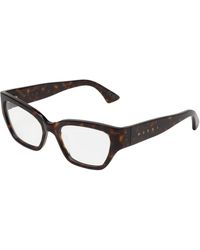 Marni - Kmi Iyora Dark Optical Frames Acetate Squared - Lyst