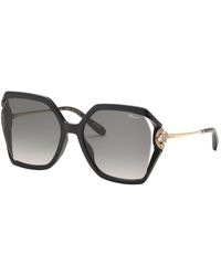 Chopard - Sch407S 0Z42 Sunglasses Injected Smoke Geometric Anti-Glare Nuanced - Lyst
