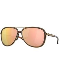 Oakley - Oo4129 Split Time 412914 Sunglasses Metal Round Polarized Prizm - Lyst