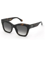 Twinset - Stw112 04Bl Sunglasses Acetate Smoke Squared Normal Nuanced - Lyst