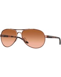 Oakley - Oo4079 Feedback 407901 Sunglasses Metal Round Normal Gradient - Lyst
