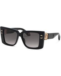 Roberto Cavalli - Src056M 700 Sunglasses Acetate Smoke Squared Normal Shaded - Lyst