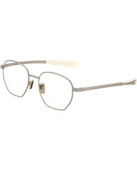 Moncler - Me1015 1003 Optical Frames Metal Transparent Round Normal - Lyst