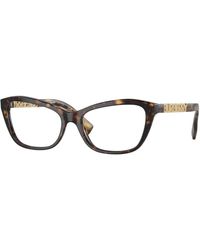 Burberry - Be2392 3002 Optical Frames Acetate Transparent Cat Eye Normal - Lyst